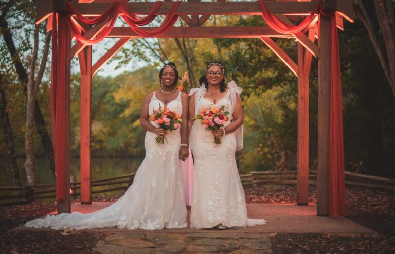 Co-Founders Zepher and Elisha on their wedding day in Charlotte NC
